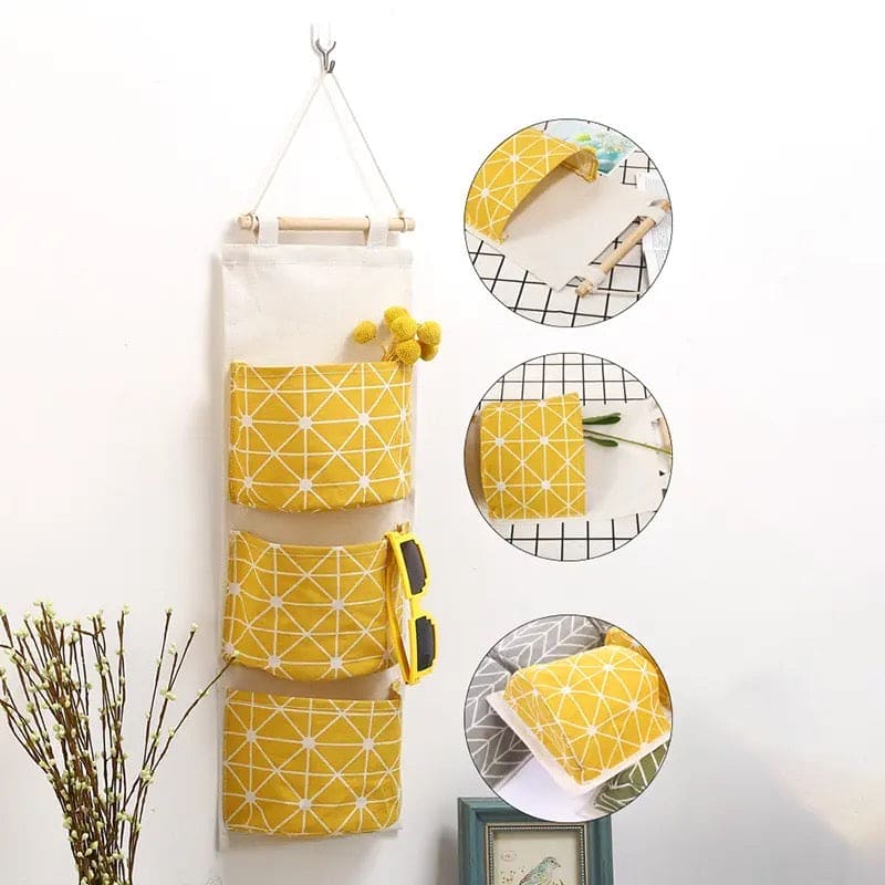 3 Pocket Hanging Storage Bag, Wall Pocket Hanging Holder, Multipurpose Sundry Storage Pocket, Linen Bathroom Toiletry Home Decor Hanging Bag, Creative Cotton And Linen Waterproof Storage Hanging Bag, Wardrobe Door Hanging Storage Bag 3 Pocket Hanging Storage Bag, Wall Pocket Hanging Holder, Multipurpose Sundry Storage Pocket, Linen Bathroom Toiletry Home Decor Hanging Bag, Creative Cotton And Linen Waterproof Storage Hanging Bag, Wardrobe Door Hanging Storage Bag